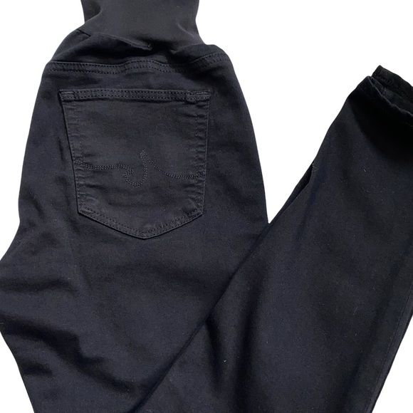 AG Adriano Goldschmied Black Stretch Maternity Skinny Jeans Size 30 - Picture 3 of 15